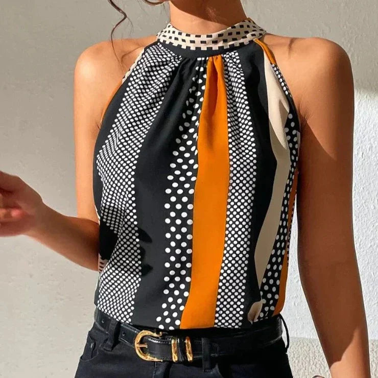 EB | Top Gestreiftes Haltertop