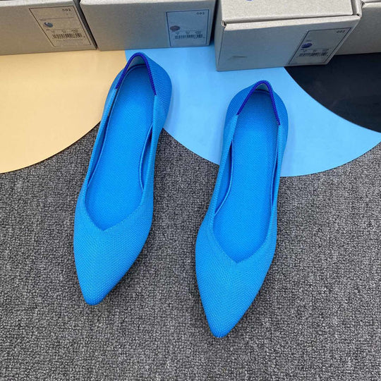 Damen Flauschige Ballerinas mit elegantem Design EB