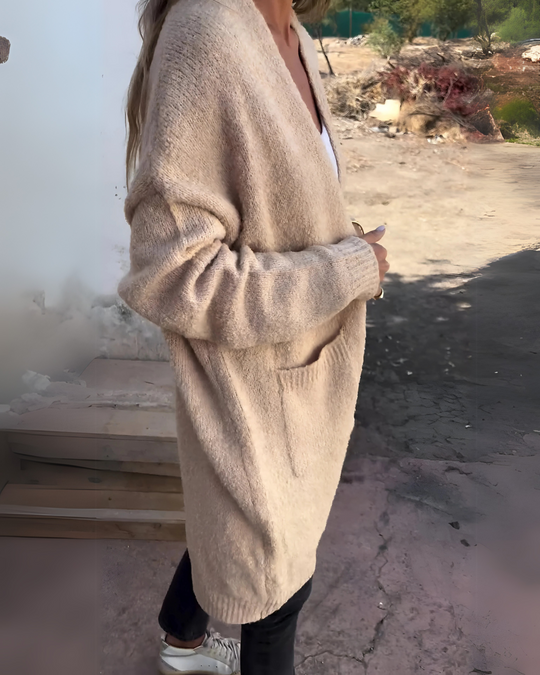 EB | Lässiger Strick Cardigan mit Taschen