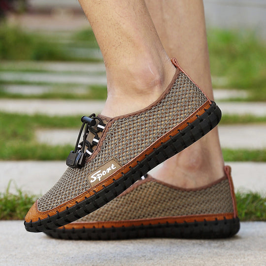 Damen Atmungsaktive Sportliche Wasserschuhe mit flexiblem Netzoberteil und rutschfester Sohle EB