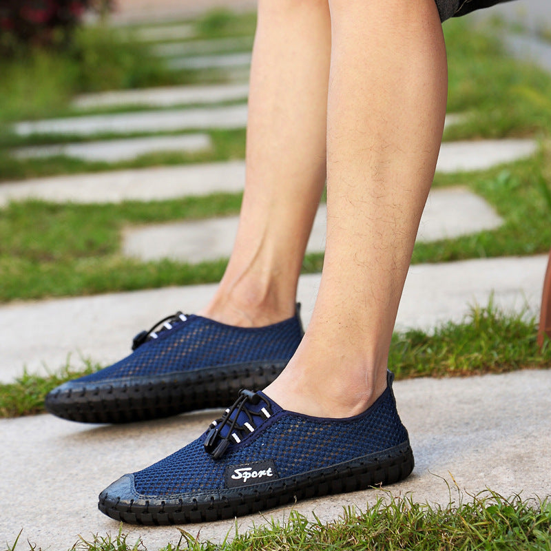 Damen Atmungsaktive Sportliche Wasserschuhe mit flexiblem Netzoberteil und rutschfester Sohle EB