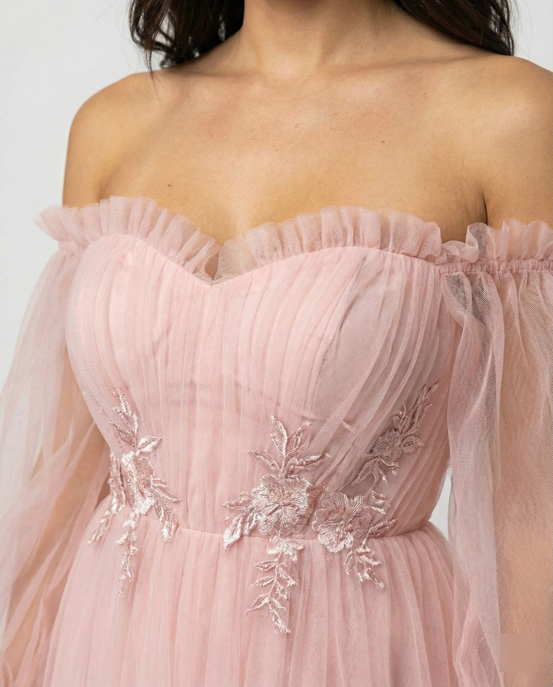 EB | Elegantes Formelles Einfarbiges Patchwork Off-Shoulder Abendkleid Kleider - 3 Farben