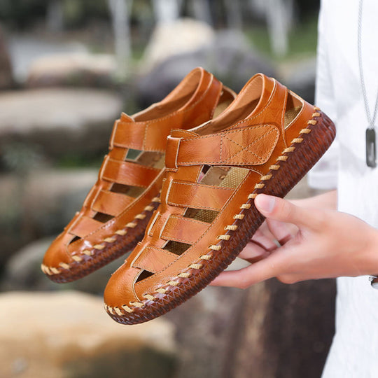 Damen modische Lederfreizeitschuhe mit seitlichen Belüftungsöffnungen EB