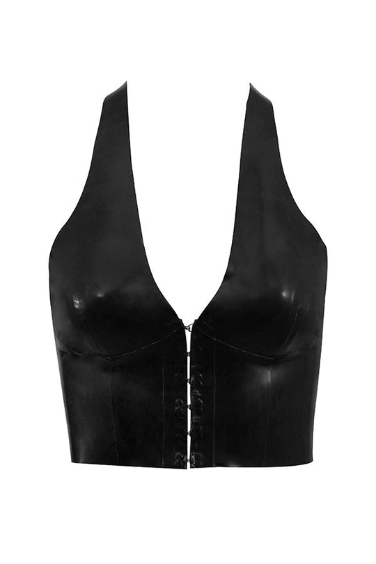 EB | Schwarzes Latex Grime Top