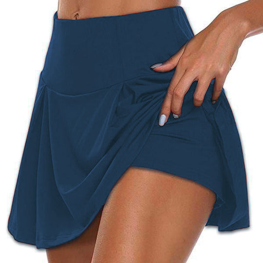 Damen sportlicher Minirock mit hoher Taille und Bewegungskomfort EB