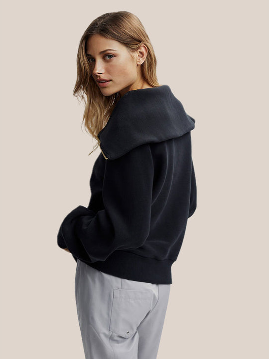 EB | Half-zip Bluse Baumwolle Modern, Komfortabel