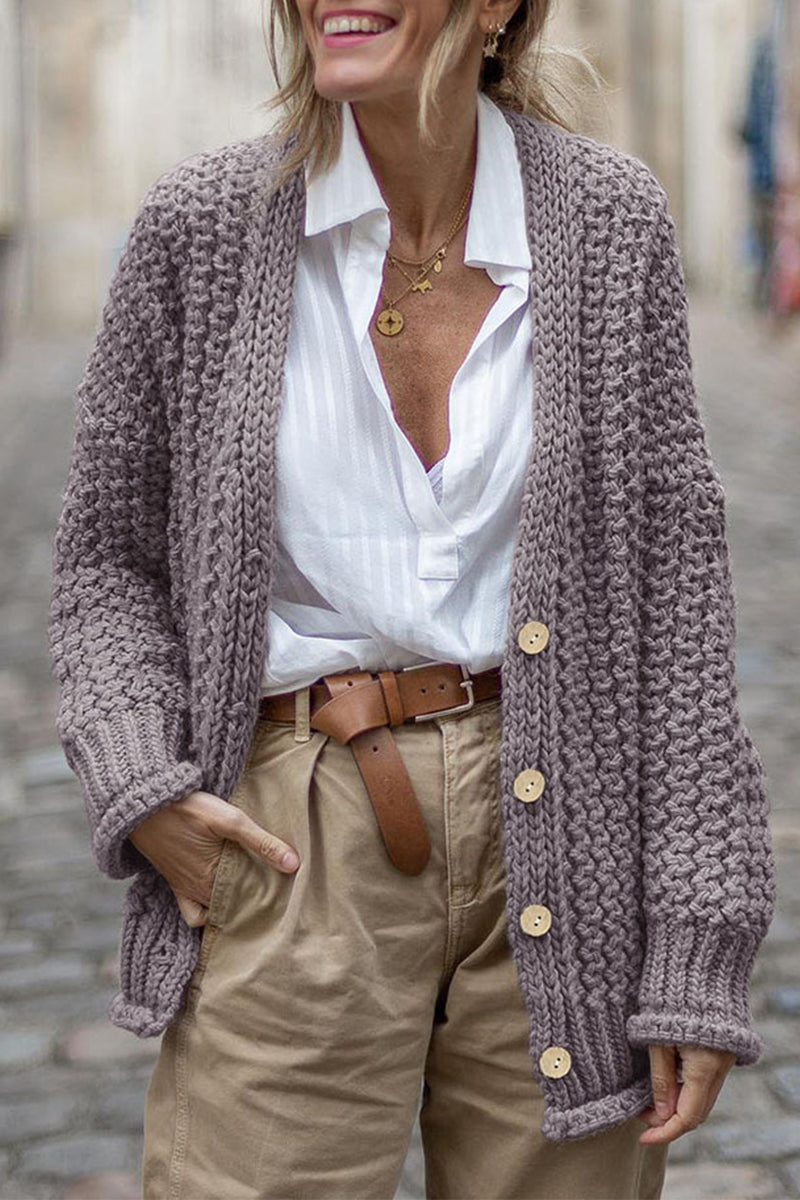 EB | Lässige und Bequeme Winter Strickjacke