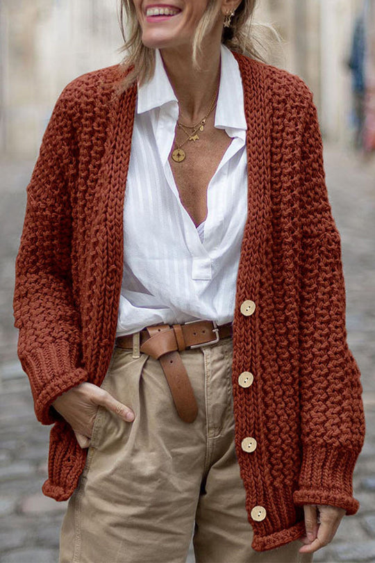 EB | Lässige und Bequeme Winter Strickjacke