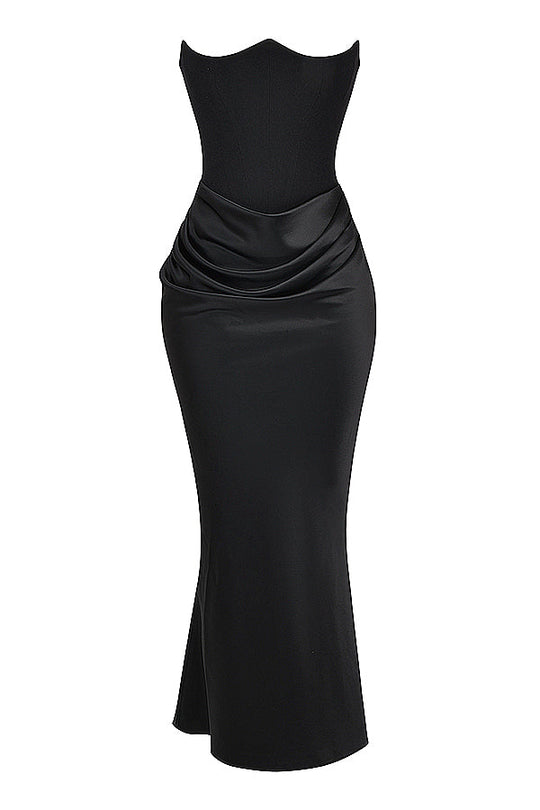 EB | Trägerloses Korsett Maxi Kleid