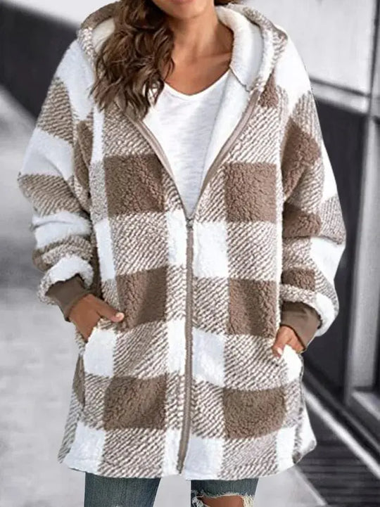 EB | Damen Karierten Mantel