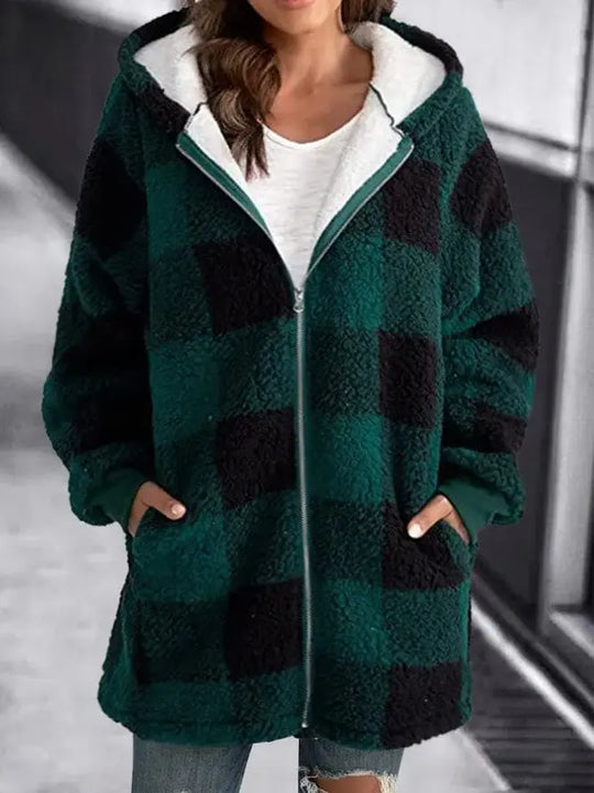 EB | Damen Karierten Mantel