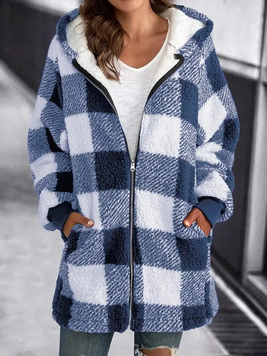 EB | Damen Karierten Mantel