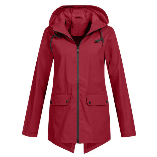 EB | Trendy Damen Regenjacke mit Kapuze