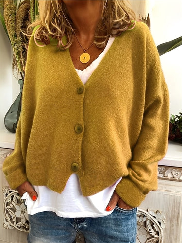 EB | Lässiger Cardigan mit Knöpfen für Frauen