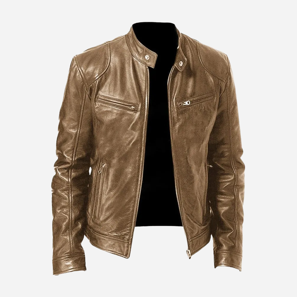 EB | Stylische Moto-Lederjacke
