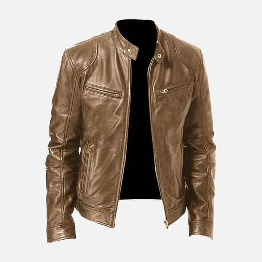 EB | Stylische Moto-Lederjacke