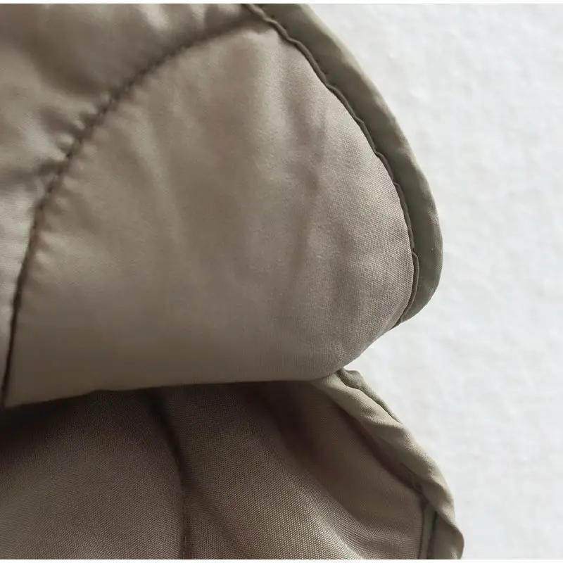 EB | Bequemes Rundhals gepolstertes Jacket mit Knöpfen Ideal für Herbst/Winter