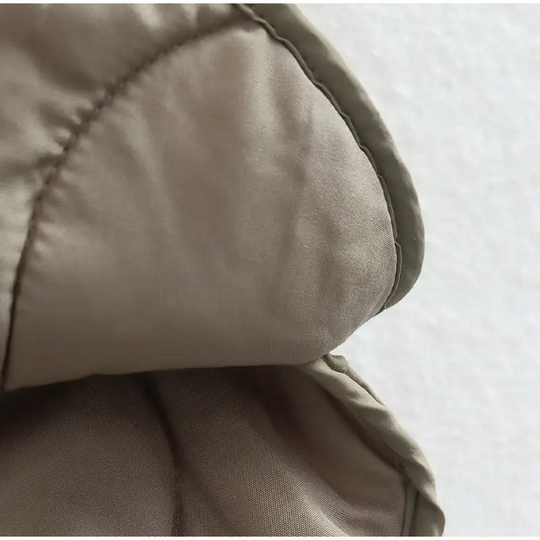EB | Bequemes Rundhals gepolstertes Jacket mit Knöpfen Ideal für Herbst/Winter