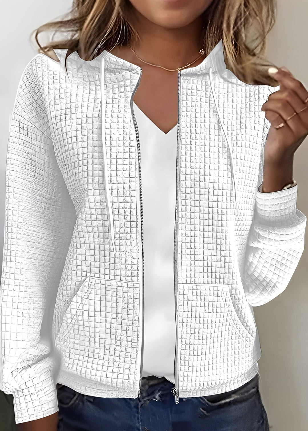 EB | Stylischer Cardigan mit Kapuze und Taschen für Frauen
