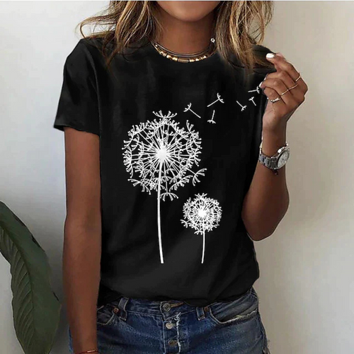 EB | T-Shirt mit Kurzarm Bedruckt Lässig