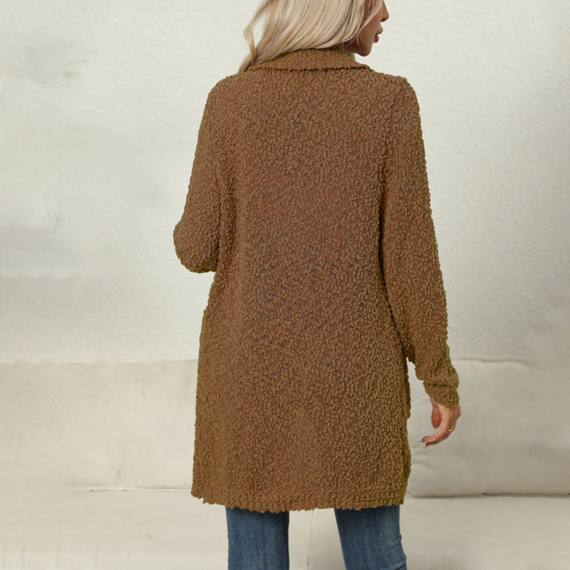 EB | Einfarbiger Strickjacke