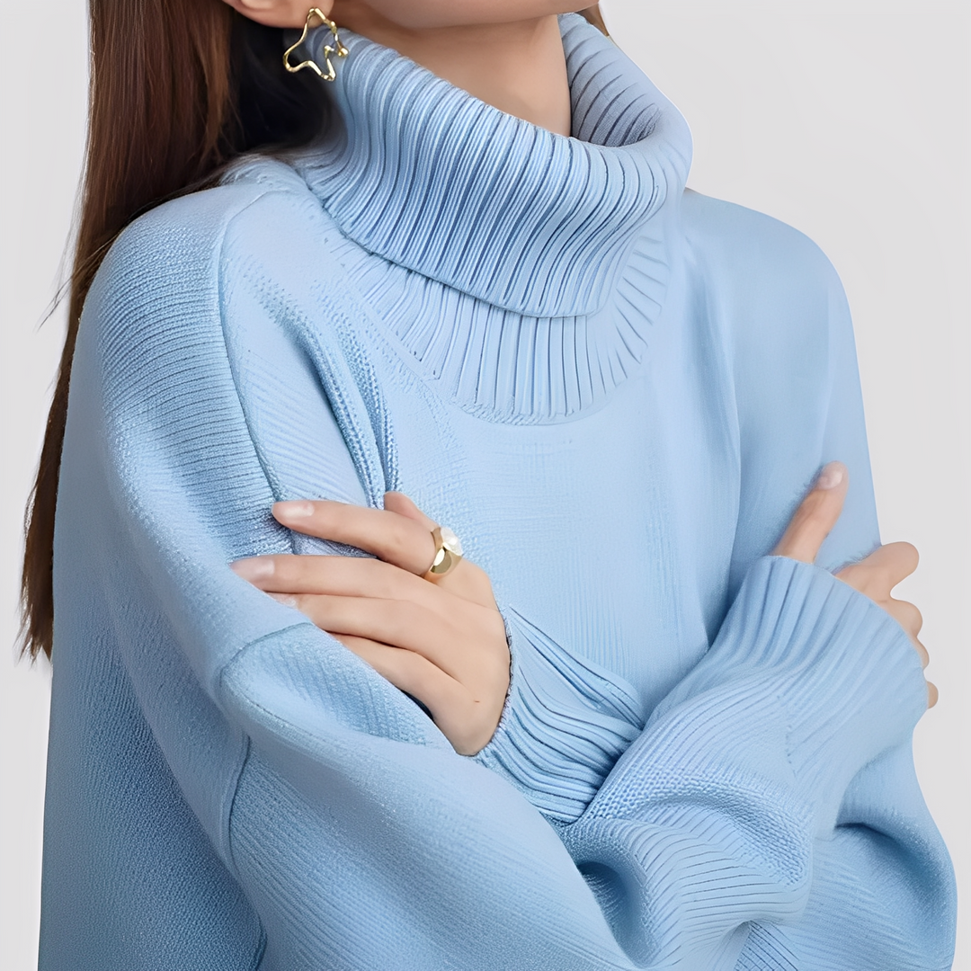EB | Einfacher, Übergroßer Rollkragenpullover für Damen