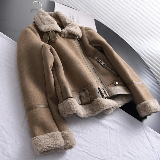 EB | Wildleder Winterjacke - Warm & Stilvoll