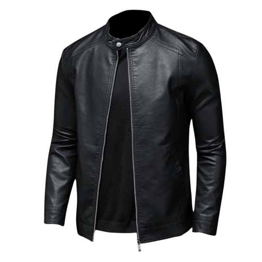 EB | Trendig Leder Bikerjacke für Männer