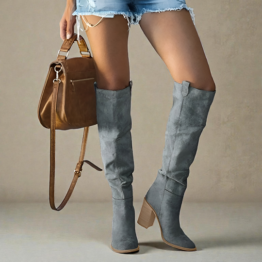 Orthopädische Kniehohe Lederstiefel für Damen EB EB