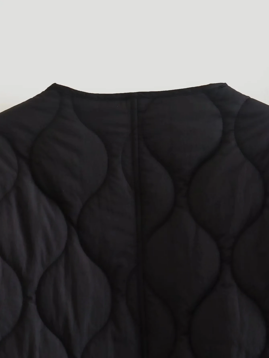EB | Gepolsterte Jacke Damen, Leichtes Übergröße Modell mit Taschen, Knopfverschluss