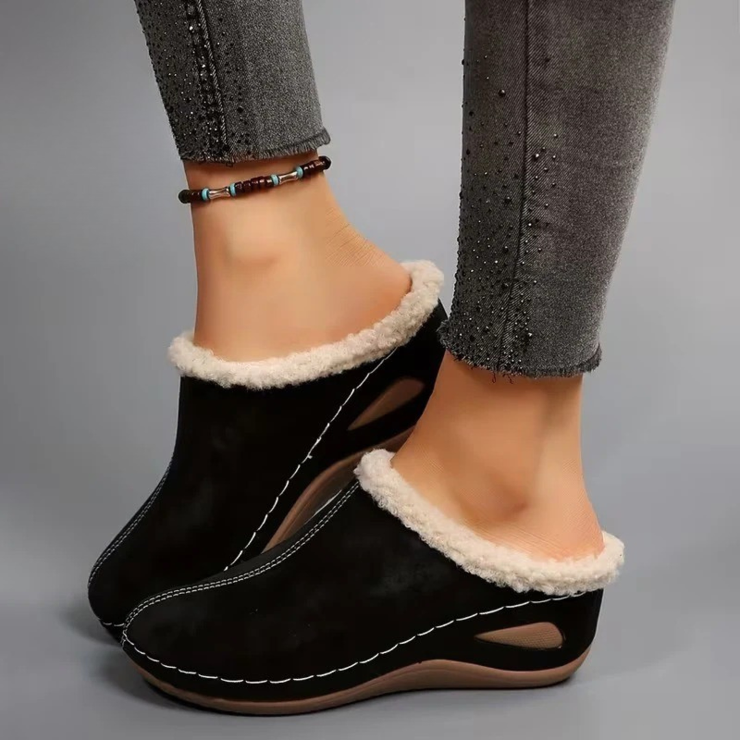 Damen-Mokassins mit Fleecefutter EB EB
