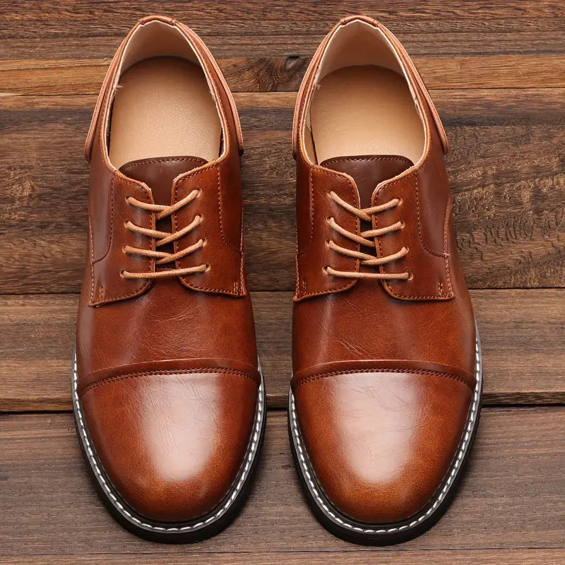 solide vintage-derby-schuhe für herren EB