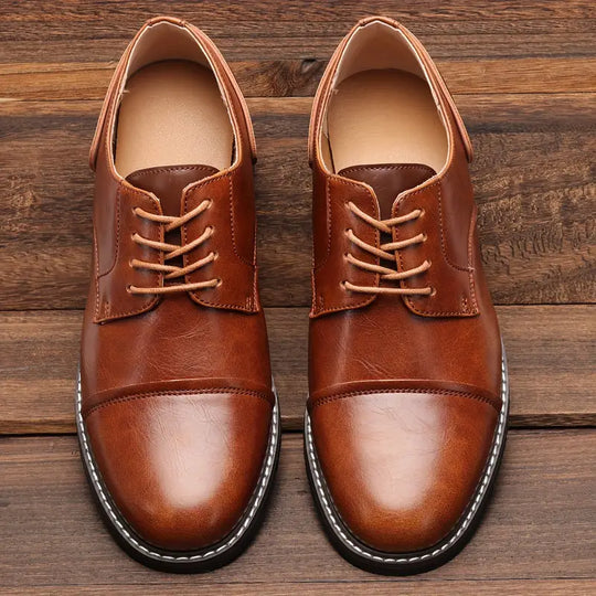 solide vintage-derby-schuhe für herren EB