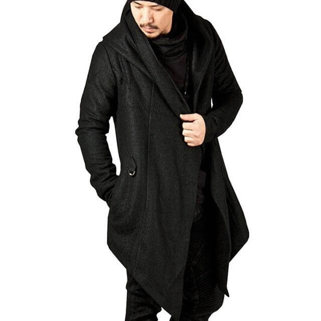 EB | Herren Kapuzenjacke mit unregelmäßigem Saum