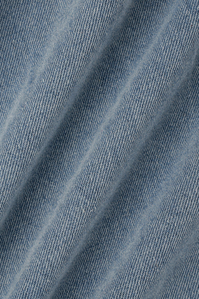 EB | Solide Patchwork Umlegekragen Langarm Reguläre Denimjacke