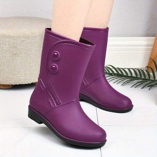 EB | Damen wasserdichte und bequeme Gummistiefel mit rutschfester Sohle