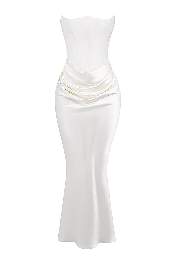 EB | Trägerloses Korsett Maxi Kleid