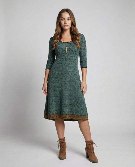 Boho Elegantes Midikleid Damen | EB