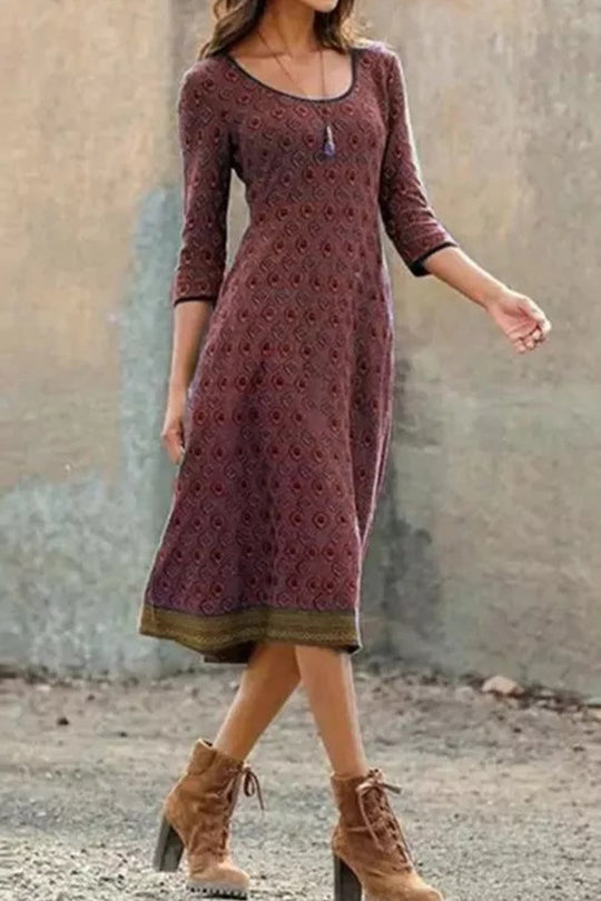 EB | Boho Chic Midi Kleid