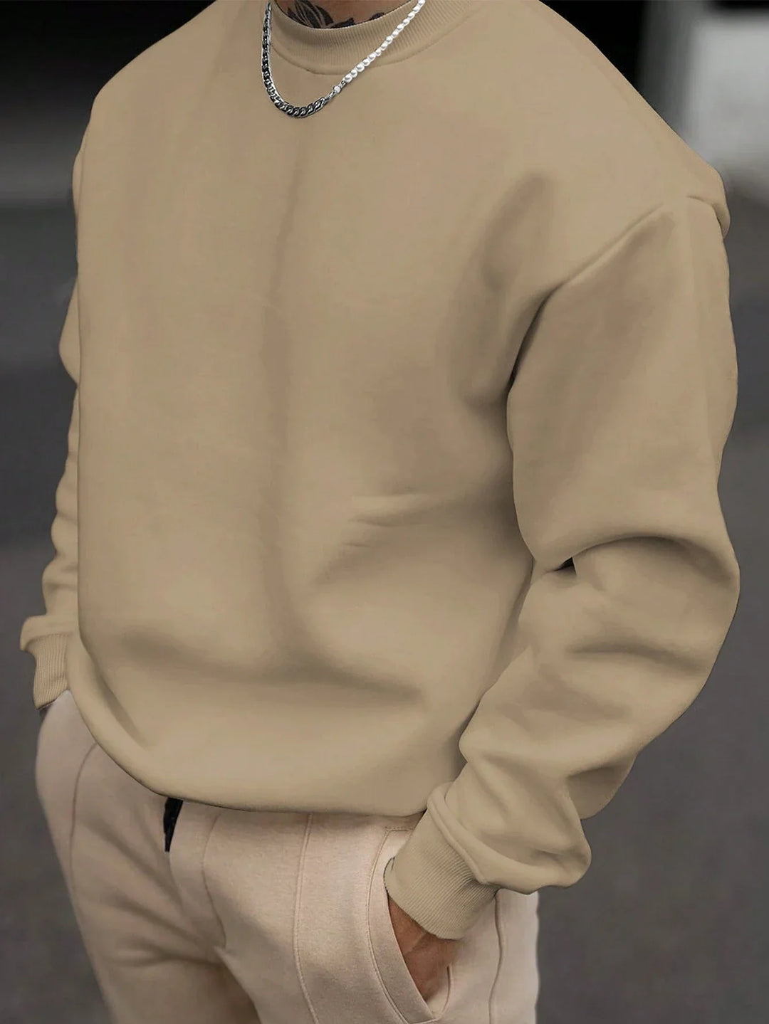 EB | Herren Sweatshirt mit Rundhalsausschnitt