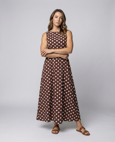 EB | Elegantes Sommerkleid mit Pünktchen