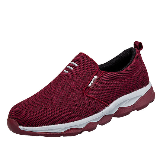 Damen Bequeme Slip-On Sneakers mit atmungsaktivem Obermaterial EB