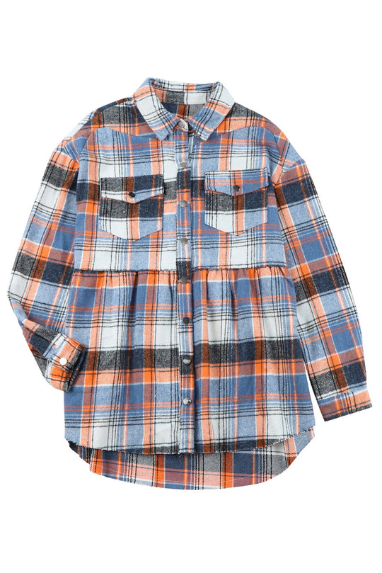 EB | Checkered Shirt With A-cut Cotton Blend Ideal for Everyday Look