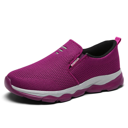 Damen Bequeme Slip-On Sneakers mit atmungsaktivem Obermaterial EB