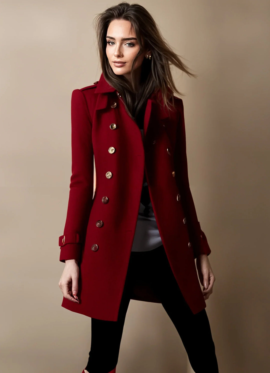 EB | Eleganter Trenchcoat Damen Winterjacke
