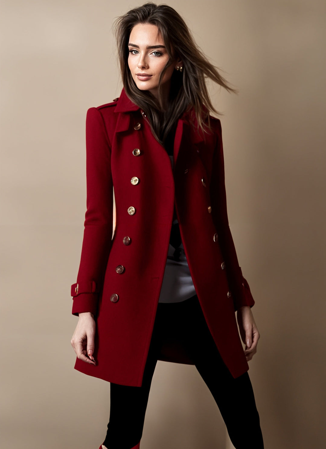 EB | Jacke mit Knopfverschluss für Damen