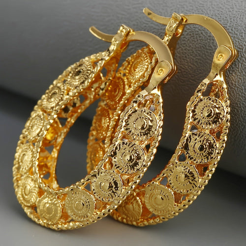 EB | 14Kt Gold Einzigartige Gold Filigrane Chunky Creolen