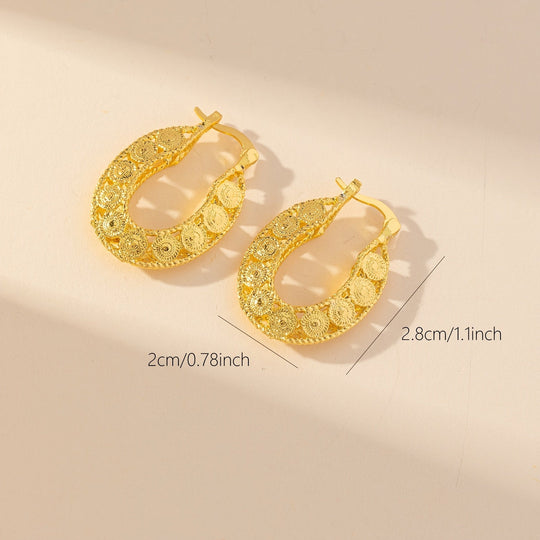 EB | 14Kt Gold Einzigartige Gold Filigrane Chunky Creolen