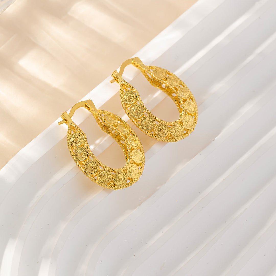 EB | 14Kt Gold Einzigartige Gold Filigrane Chunky Creolen