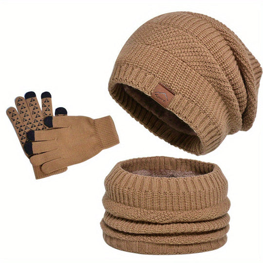 EB - Freizeit Winter Plüsch 3-teiliges Set für Männer